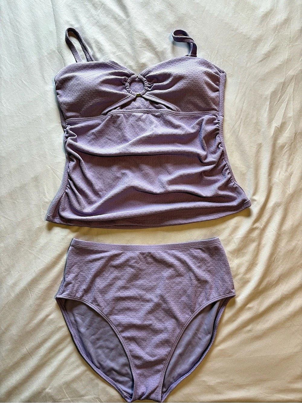 Liz Claiborne Two-Piece Swimsuit Purple Size 16